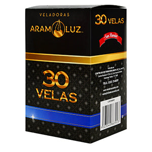 Velas Blancas 30 pz Aram Luz
