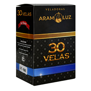 Velas Blancas 30 pz Aram Luz