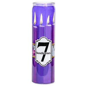 Veladora Colores 7 Bendiciones Aram Luz