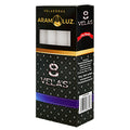 Velas Blancas 8 pz Aram Luz