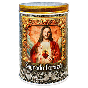 Sagrado Corazón Veladora en Lata Aram Luz