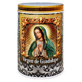 Virgen de Guadalupe Veladora Lata Aram Luz
