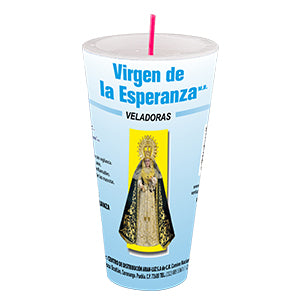 Virgen de la Esperanza Veladora Refacción #5 Aram Luz