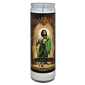 San Judas Veladora Linea Dorada Vaso 100 Aram Luz